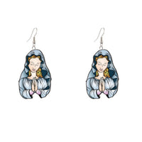 Virgin Mary Latin Earrings