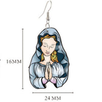 Virgin Mary Latin Earrings