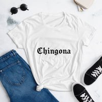 Camiseta de manga corta para mujer chingona