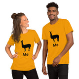 Camiseta de manga corta unisex llama me