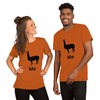 Camiseta de manga corta unisex llama me