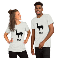 Camiseta de manga corta unisex llama me