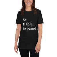 Camiseta de manga corta unisex Se Habla Español