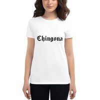 Camiseta de manga corta para mujer chingona