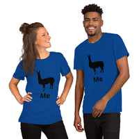 Camiseta de manga corta unisex llama me