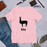 Camiseta de manga corta unisex llama me