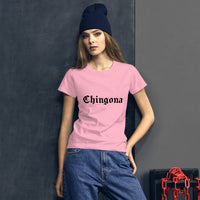 Camiseta de manga corta para mujer chingona