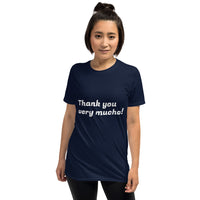 Camiseta de manga corta unisex thank you very mucho