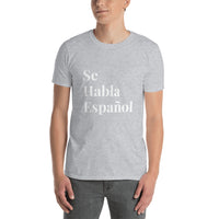 Camiseta de manga corta unisex Se Habla Español