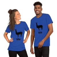 Camiseta de manga corta unisex llama me