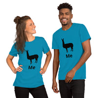 Camiseta de manga corta unisex llama me