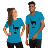 Camiseta de manga corta unisex llama me