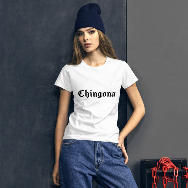 Camiseta de manga corta para mujer chingona