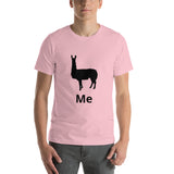 Camiseta de manga corta unisex llama me